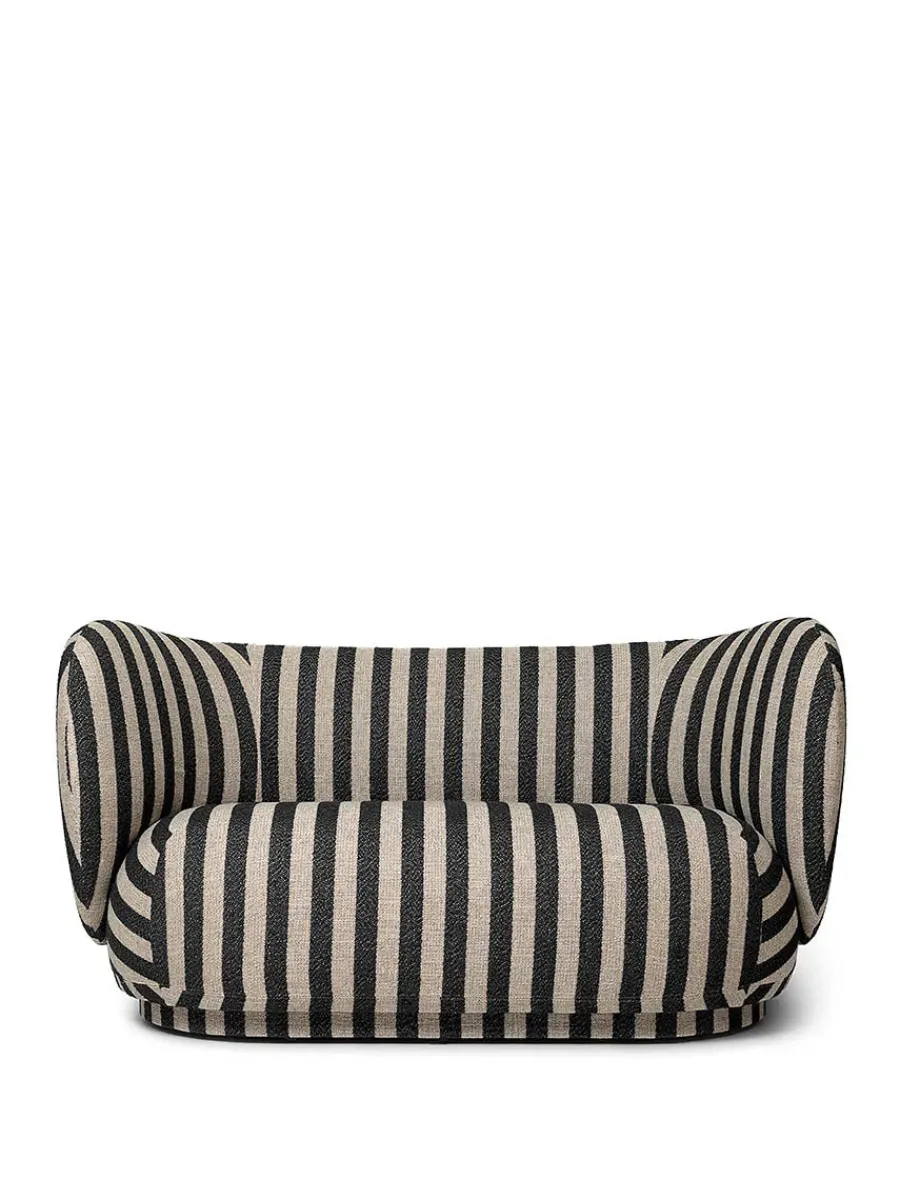 Rico Sofa 2-seater Cilla Taupe fra<Ferm Living Clearance