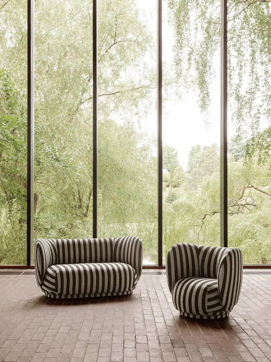 Rico Sofa 2-seater Cilla Taupe fra<Ferm Living Clearance