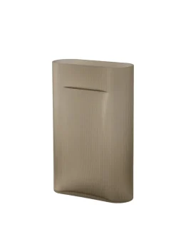 Ridge Vase, taupe frosted glass fra<Muuto Outlet