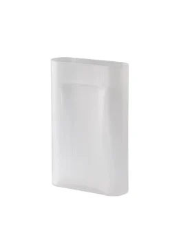 Ridge Vase, taupe frosted glass fra<Muuto Outlet