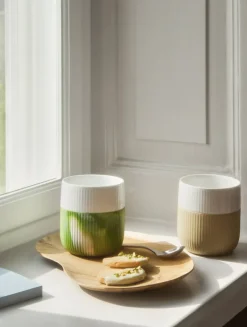 Riflet Contrast Marble Krus Green Grass fra<Royal Copenhagen New