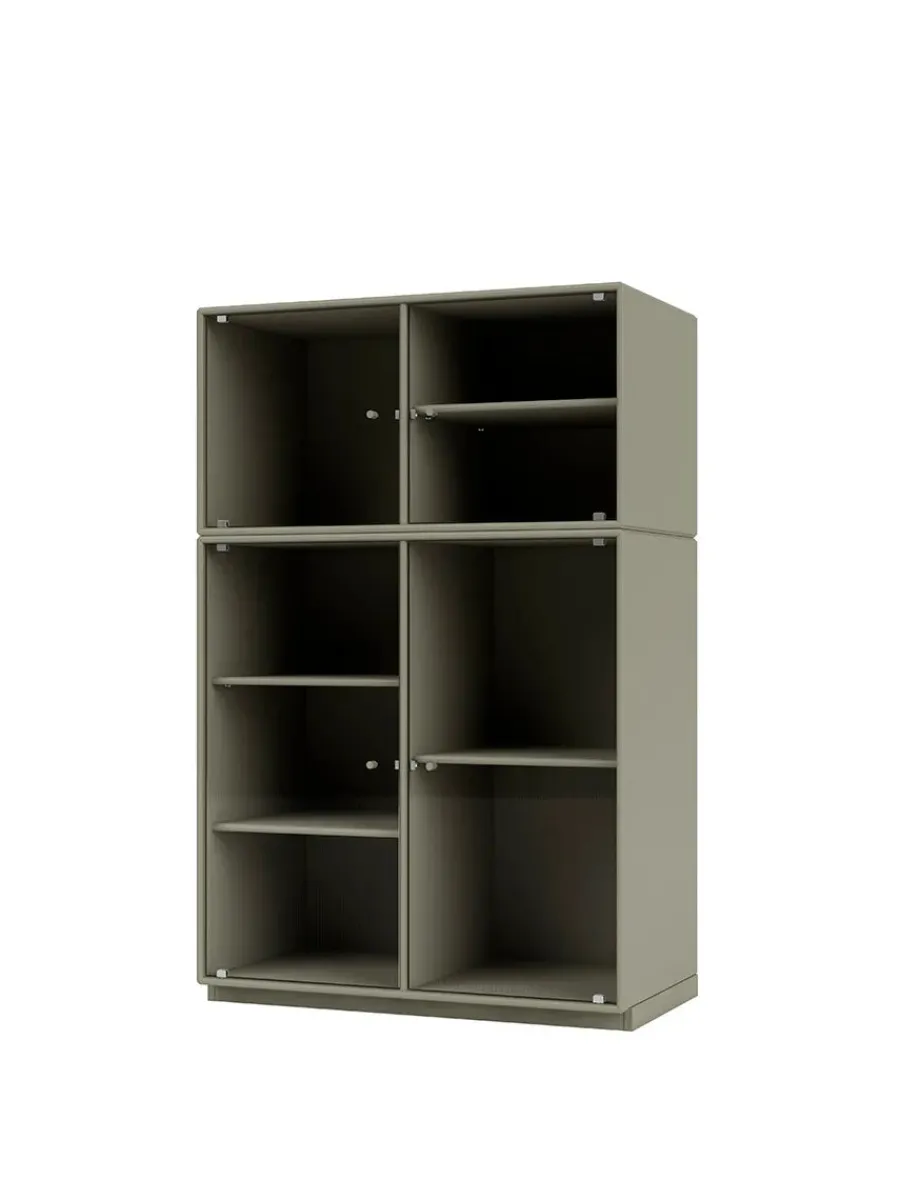 Ripple III Vitrineskab, inkl. sokkel fra<Montana Outlet