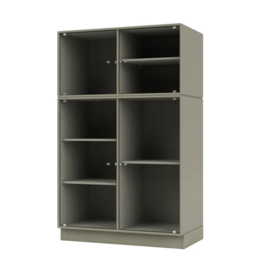 Ripple III Vitrineskab, inkl. sokkel fra<Montana Outlet