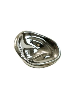Ripple Knob Small, silver fra<Hein Studio New