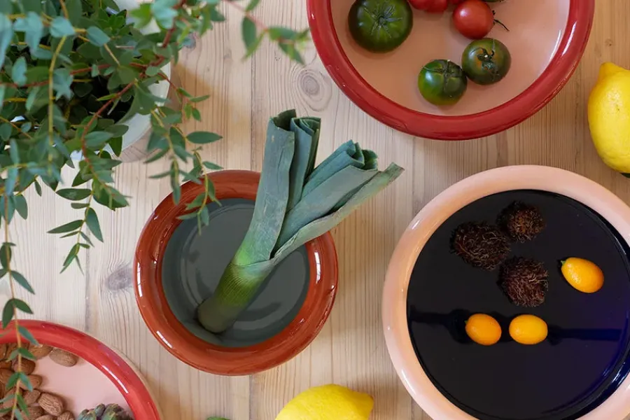 ROD bowl, red/coral fra<Nine Sale