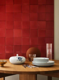 Blå Mega Riflet, skål m. låg 130 cl<Royal Copenhagen Best