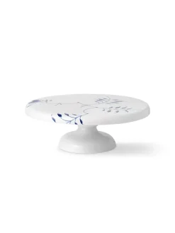 Blå Mega Riflet, fad på fod 29,5 cm<Royal Copenhagen Discount