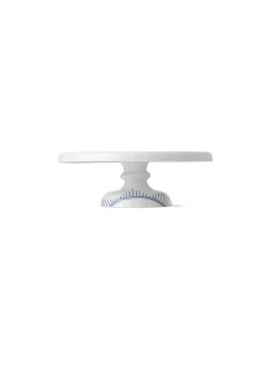 Blå Mega Riflet, fad på fod 29,5 cm<Royal Copenhagen Discount