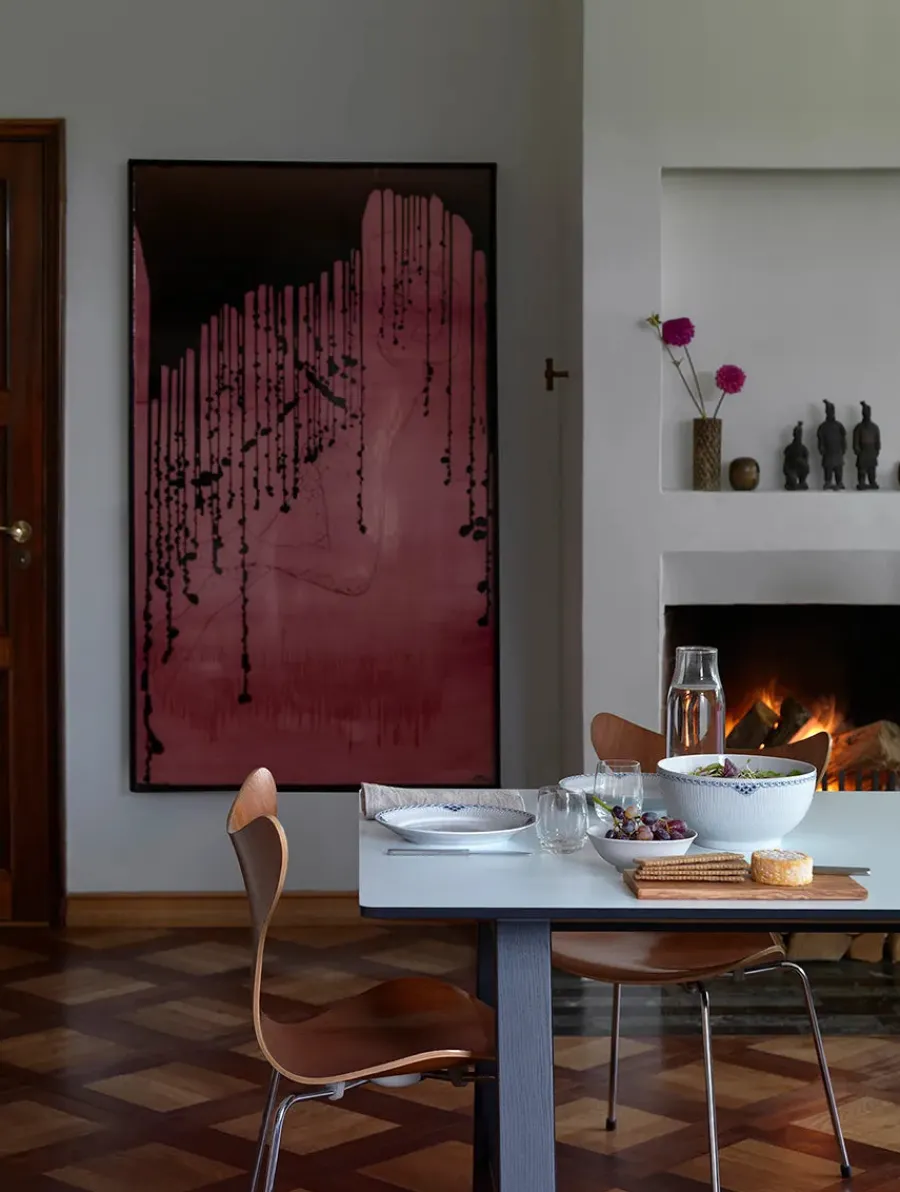 Blå Mega Riflet, skål 24 cm<Royal Copenhagen New