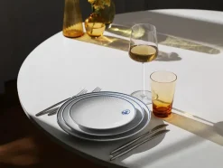 Blå Mega Riflet, tallerken 19 cm mønster 2<Royal Copenhagen Sale