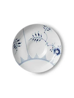 Blå Mega Riflet, fad 34 cm<Royal Copenhagen