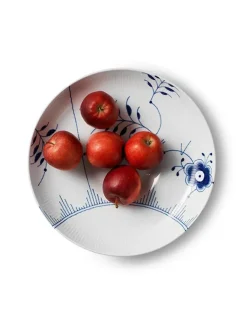 Blå Mega Riflet, fad 34 cm<Royal Copenhagen