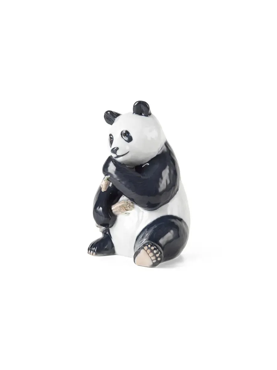Figurine Panda, med unge 13 cm<Royal Copenhagen Outlet