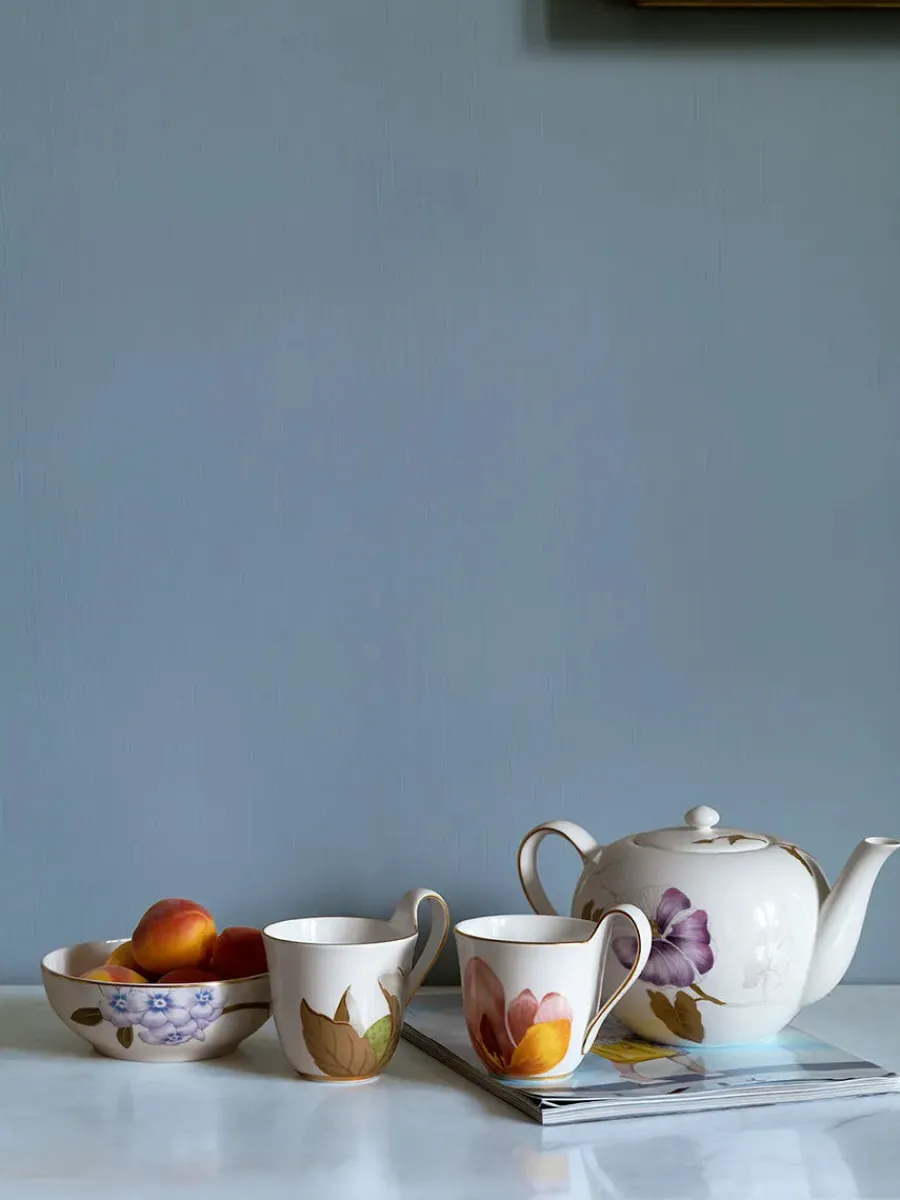 Flora højhankskop med underkop, Magnolia<Royal Copenhagen New