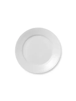 Hvid Elements, tallerken 22 cm<Royal Copenhagen Hot