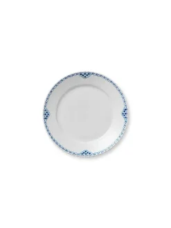 Hvid Halvblonde, tallerken 22 cm<Royal Copenhagen