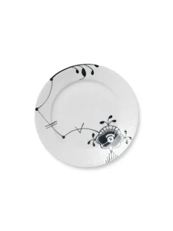 Hvid Halvblonde, tallerken 22 cm<Royal Copenhagen