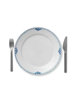 Hvid Halvblonde, tallerken 27 cm<Royal Copenhagen New