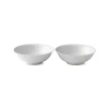 Hvid Riflet, 2-pak portionsskål 35 cl<Royal Copenhagen Best