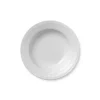 Hvid Riflet, dyb tallerken 21 cm<Royal Copenhagen