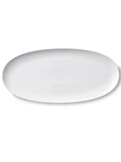 Hvid Riflet, fad 37 cm<Royal Copenhagen Online