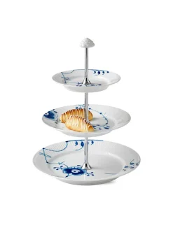 Hvid Riflet, étagére 5 lag<Royal Copenhagen New