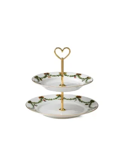 Hvid Riflet, étagére 5 lag<Royal Copenhagen New