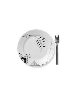 Hvid Riflet, tallerken 19 cm<Royal Copenhagen Sale