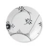 Sort Mega Riflet, tallerken 27 cm<Royal Copenhagen Best