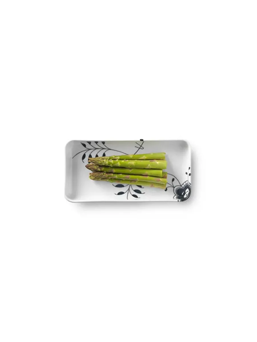 Sort Mega Riflet, fad 24 cm<Royal Copenhagen