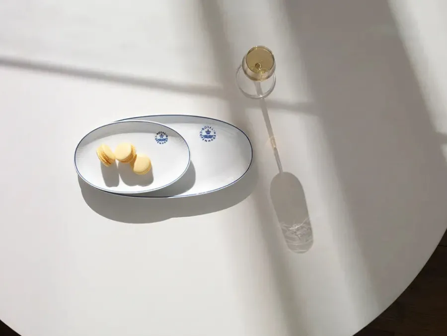 Sort Mega Riflet, asiet 23 cm<Royal Copenhagen Hot