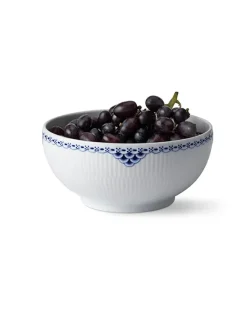 Sort Mega Riflet, skål 18 cm<Royal Copenhagen Discount