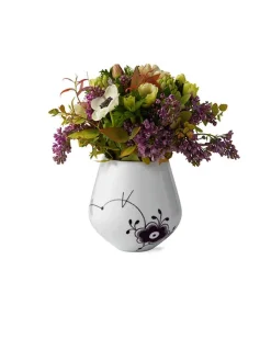 Sort mega Riflet, vase 15 cm<Royal Copenhagen Sale
