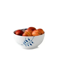 Sort Mega Riflet, skål 24 cm<Royal Copenhagen Best