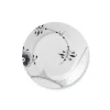 Sort Mega Riflet, tallerken 22 cm<Royal Copenhagen