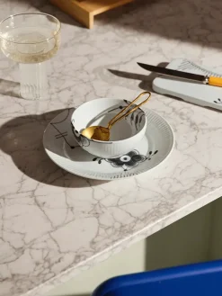 Sort Mega Riflet, skål 24 cl<Royal Copenhagen Hot