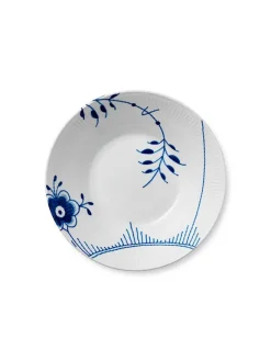 Stjerne Riflet Jul, dyb tallerken 24 cm<Royal Copenhagen Hot