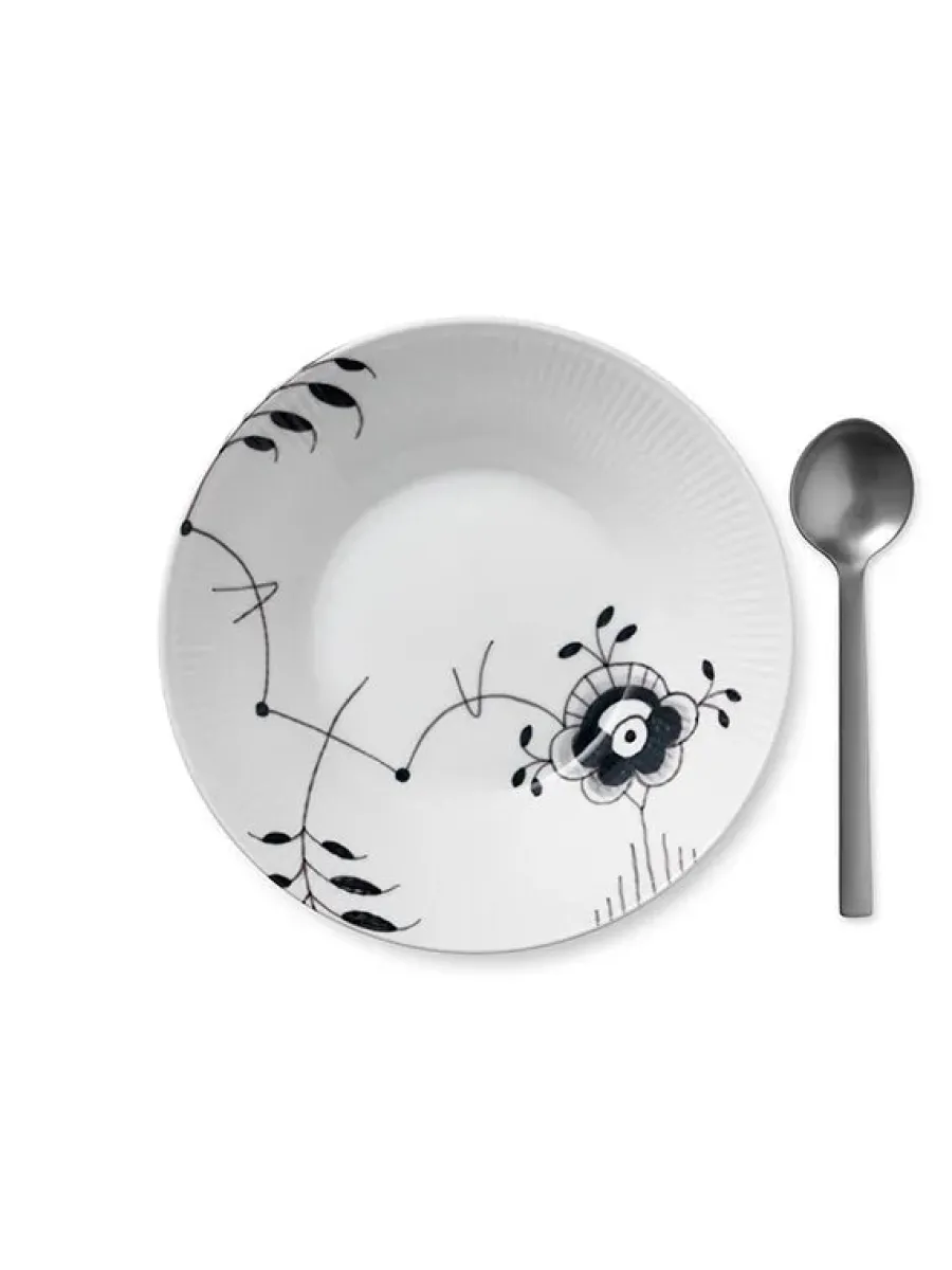 Stjerne Riflet Jul, dyb tallerken 24 cm<Royal Copenhagen Hot