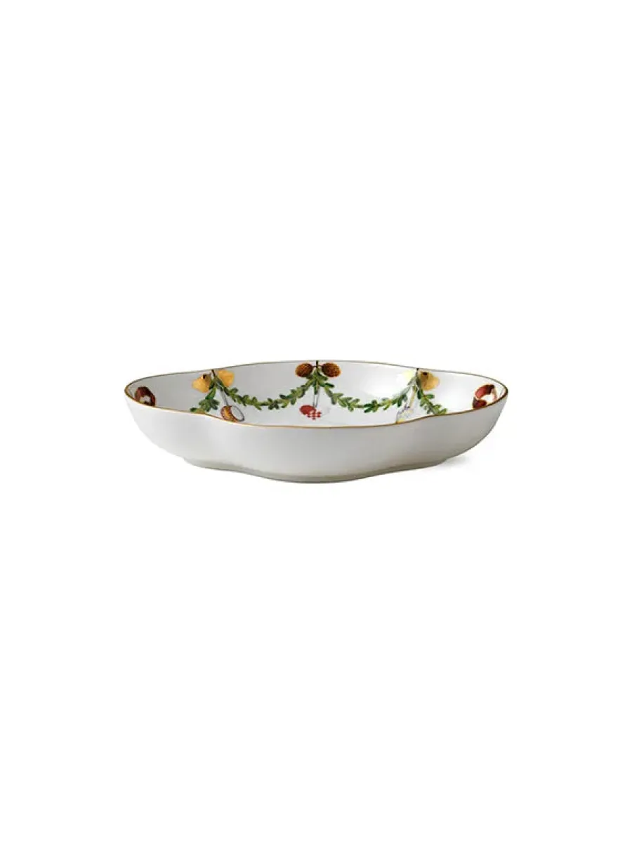 Stjerne Riflet Jul, fad 22 cm<Royal Copenhagen Online