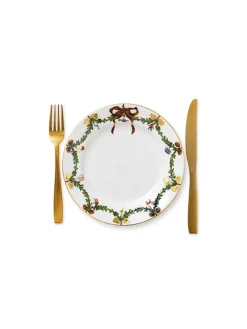 Stjerne Riflet Jul, tallerken 22 cm<Royal Copenhagen Clearance