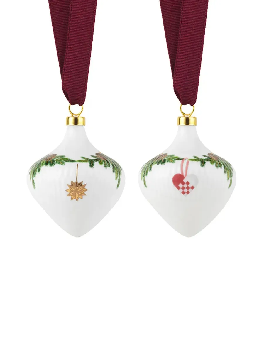 Stjerne Riflet Jul, Ornament sæt<Royal Copenhagen