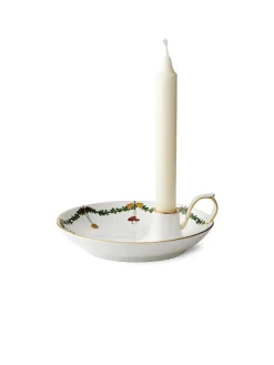 Stjerne Riflet Jul, lysestage<Royal Copenhagen New