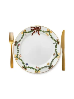 Stjerne Riflet Jul, tallerken 27 cm<Royal Copenhagen Hot