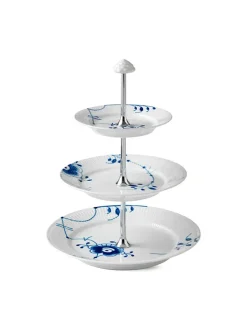 Stjerne Riflet Jul, étagère 23 cm<Royal Copenhagen