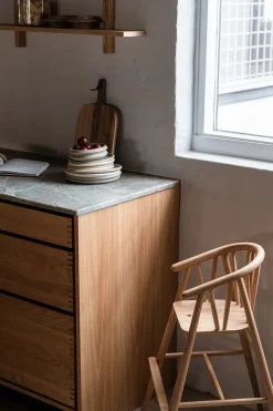 Saga Højstol, sortlakeret eg fra<Oaklings New