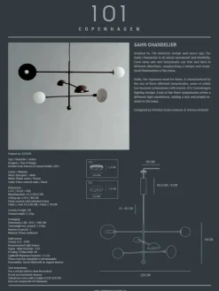Sahn Chandelier, bronze fra<101 Copenhagen Best