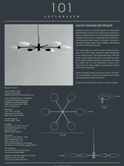 Salon Chandelier, grande opaque fra<101 Copenhagen Discount