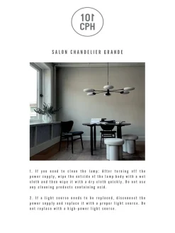 Salon Chandelier, grande opaque fra<101 Copenhagen Discount