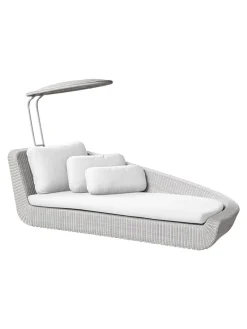 Savannah Daybed, venstre i hvid/grå fra<Cane-line Outlet