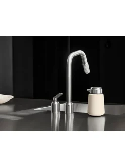 Sæbedispenser, sort fra<Vipp